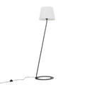 Lampada da Terra SHADE - paralume bianco, base nera