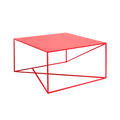 Tavolino MEMO METAL 80x80 Rosso