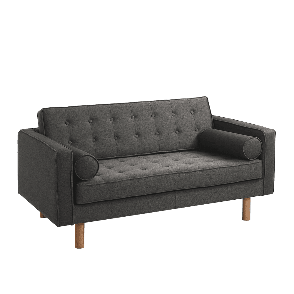 Divano Letto 2 Posti TOPIC WOOD, Acciaio, Naturale