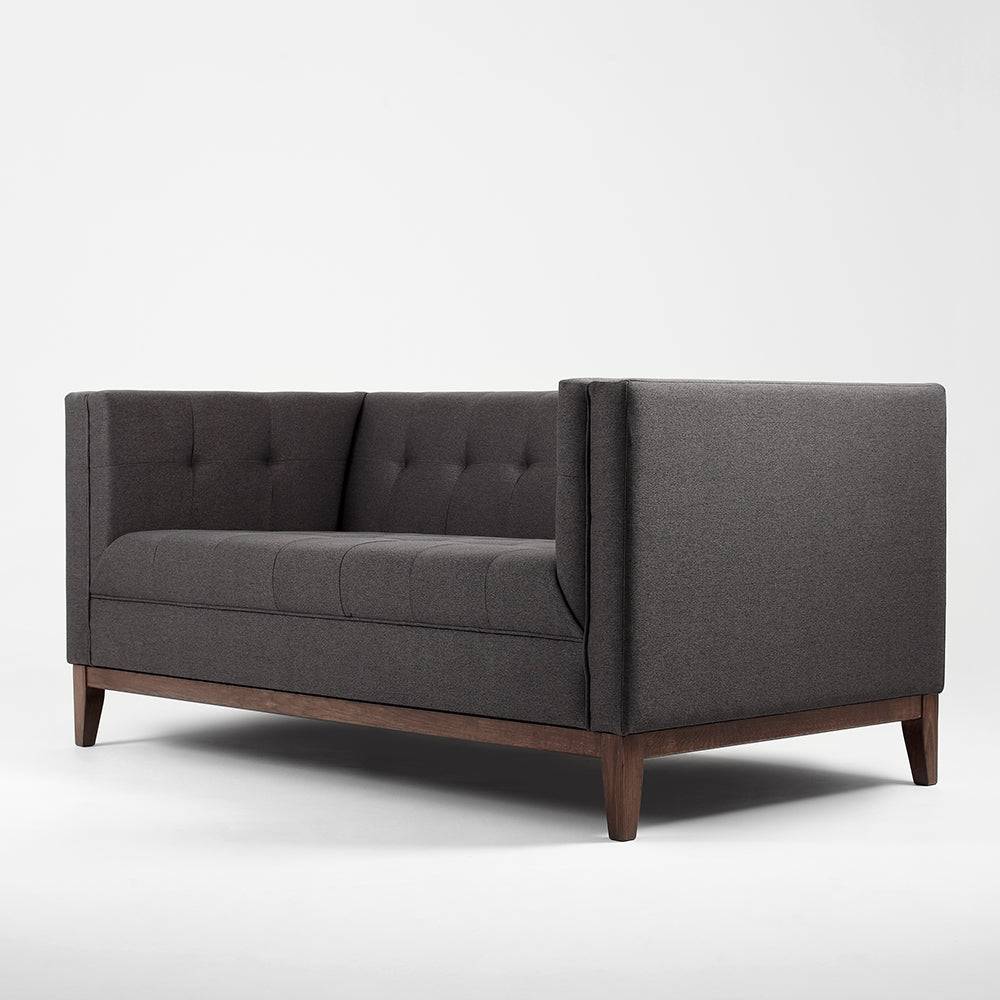 Divano Letto 2 Posti BY TOM, Carbone - Noce