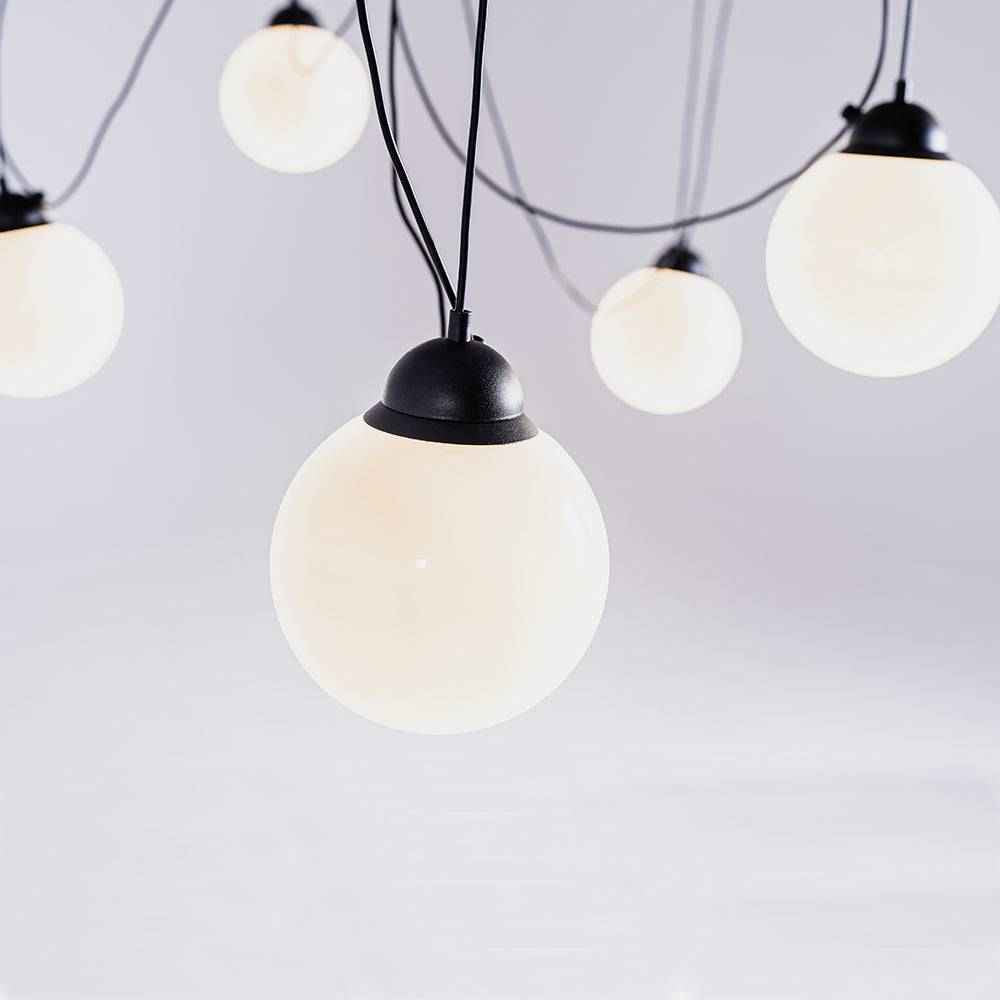 Lampada a Sospensione POPO GLASS M 5 - Nero