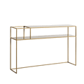 Tavolo Console Senso Flower Metal 120x25 Oro