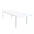 Tavolo Formentera 200/300 x 100 - Struttura e Piano in Alluminio Bianco