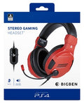 BIGBEN OLP Cuffie Stereo Gaming Rossa PS4/PC