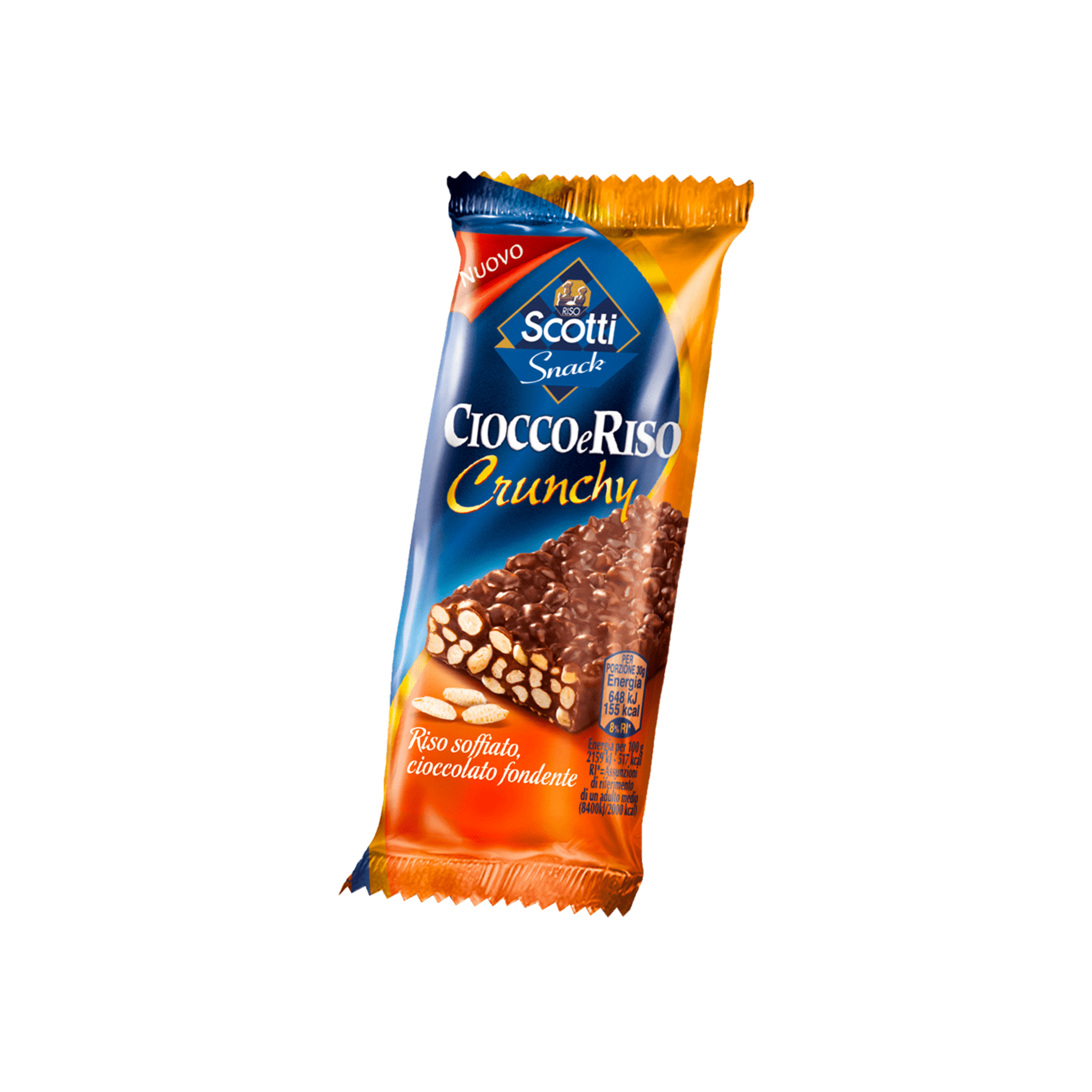 Ciocco e Riso, Crunchy da 30 gr - Confezione da 36 pezzi