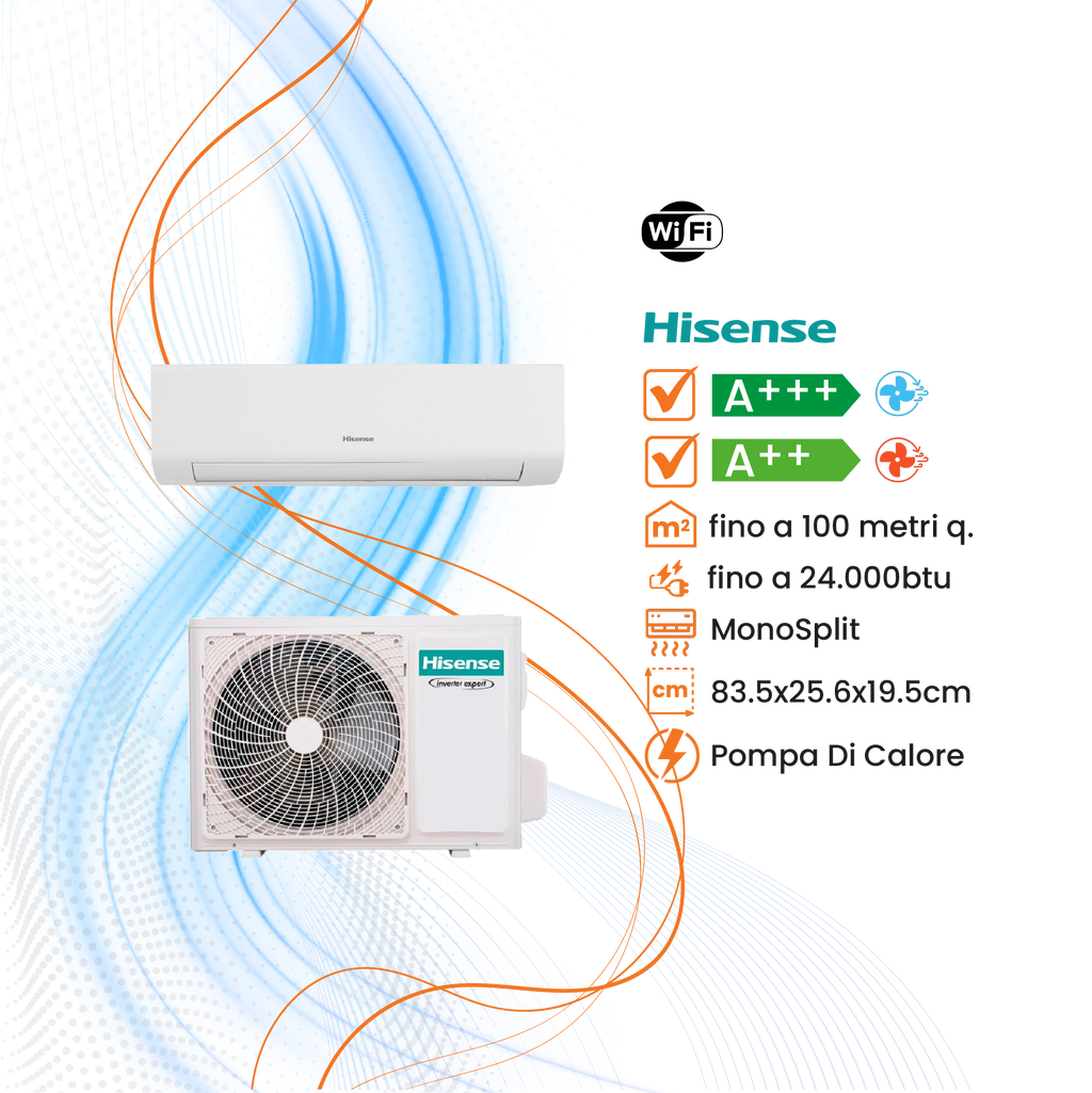 Climatizzatore Hisense Energy Ultra Inverter R-32 WiFi