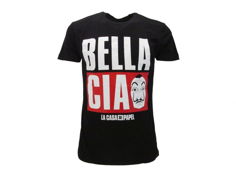 CASA DI CARTA  BELLA CIAO  T-shirt  S  nera