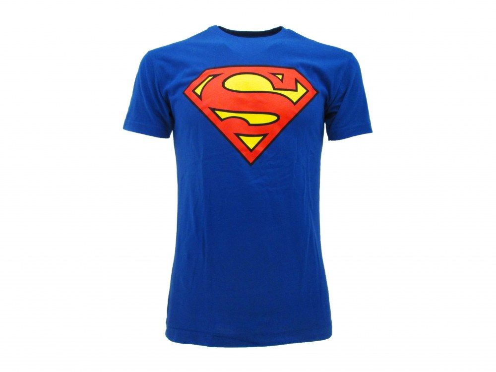 SUPERMAN  LOGO  T-shirt  S  blue