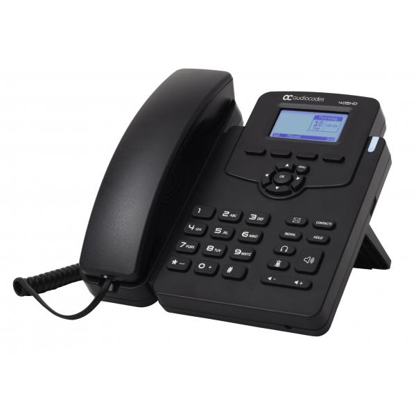 Audiocodes AudioCodes 405 IP-Phone PoE Black2 Ethernet 10/100 ports, 4 Programmable keys, 132x64 G [IP405E]