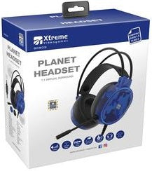 XTREME Cuffie Gaming PLANET 7.1  USB 2mt. BLU LED (PS5,PS4)