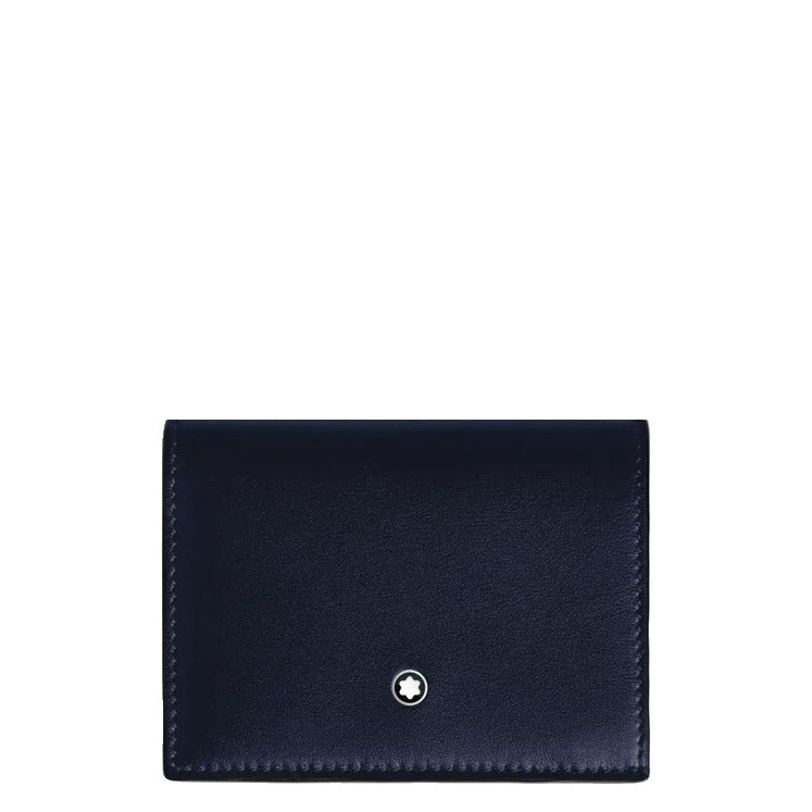 Montblanc portafoglio continental nano Soft blu notte 198752