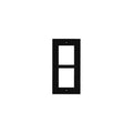 2N flush installation frame for 2 modules - black (must be together with 9155015) [9155012B]