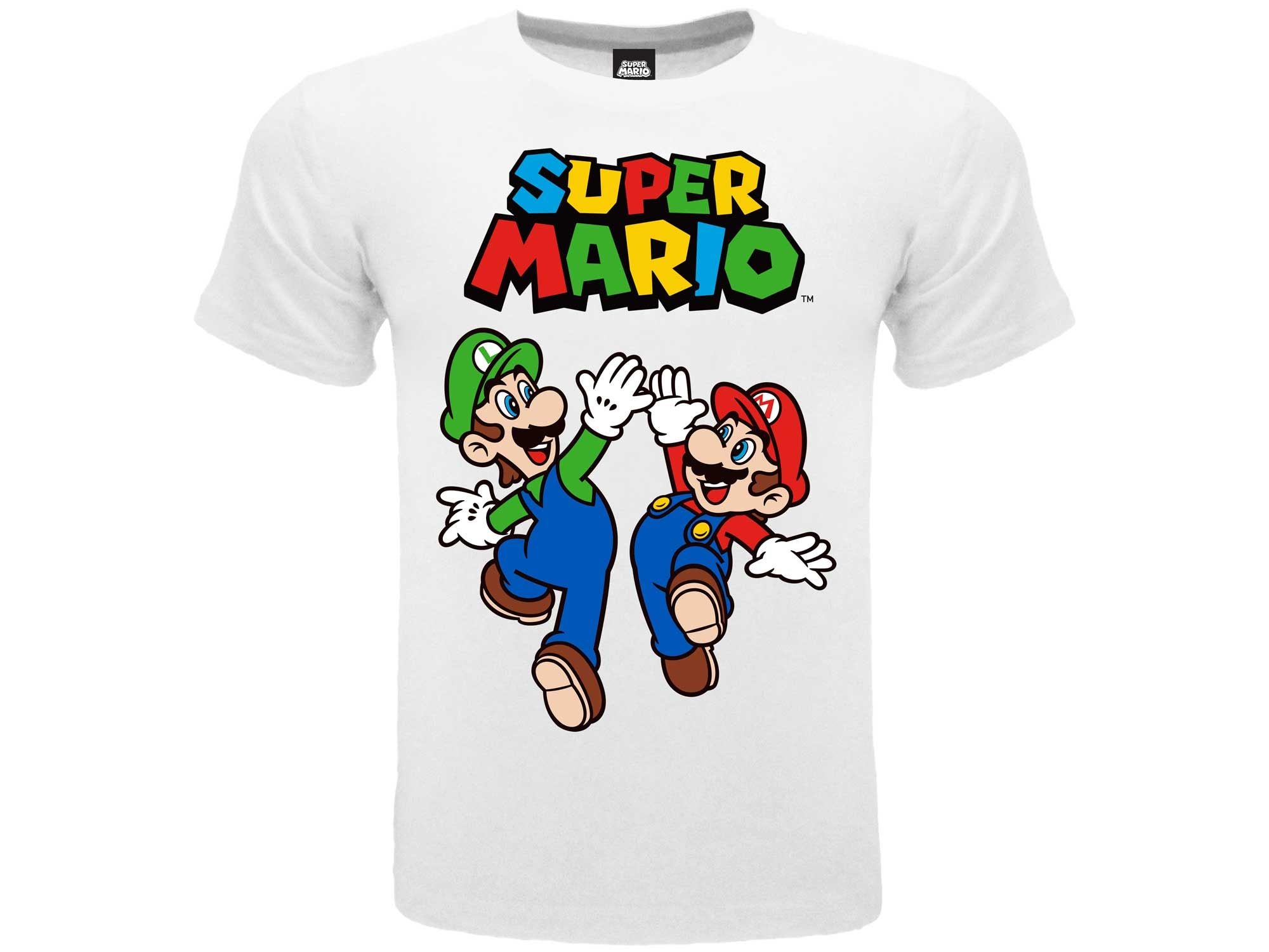 NINTENDO: SUPER MARIO  MARIO & LUIGI  T-shirt  12/13  Bianca