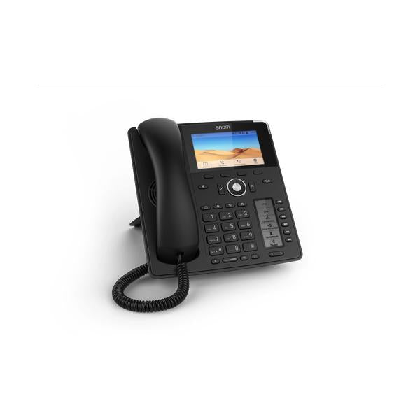 Snom D785 Enterprise IP Phone Black: 12 SIP accounts, 2 PoE Gigabit ports, 6 physical keys, 24 BLF (PSU not included) [00004349]
