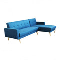 Divano Letto Moderno con Struttura in Metallo e Legno
