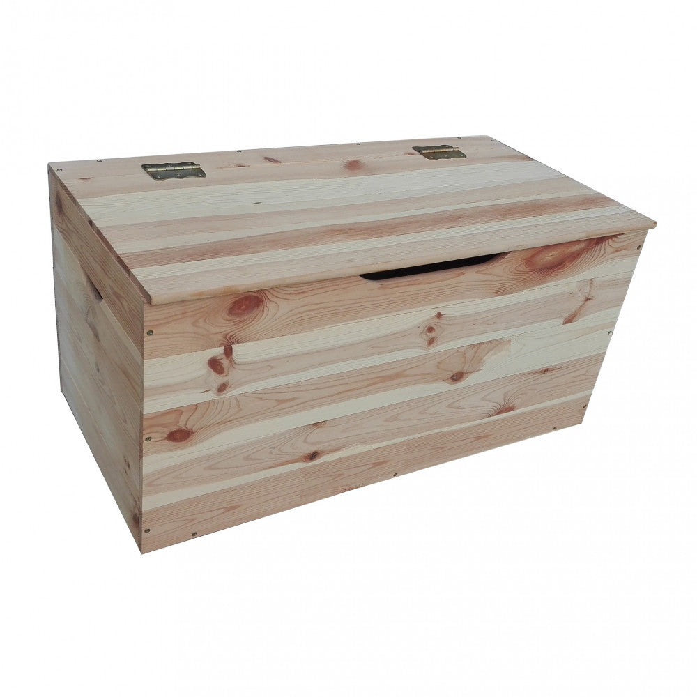 Cassapanca in legno di pino 100 cm