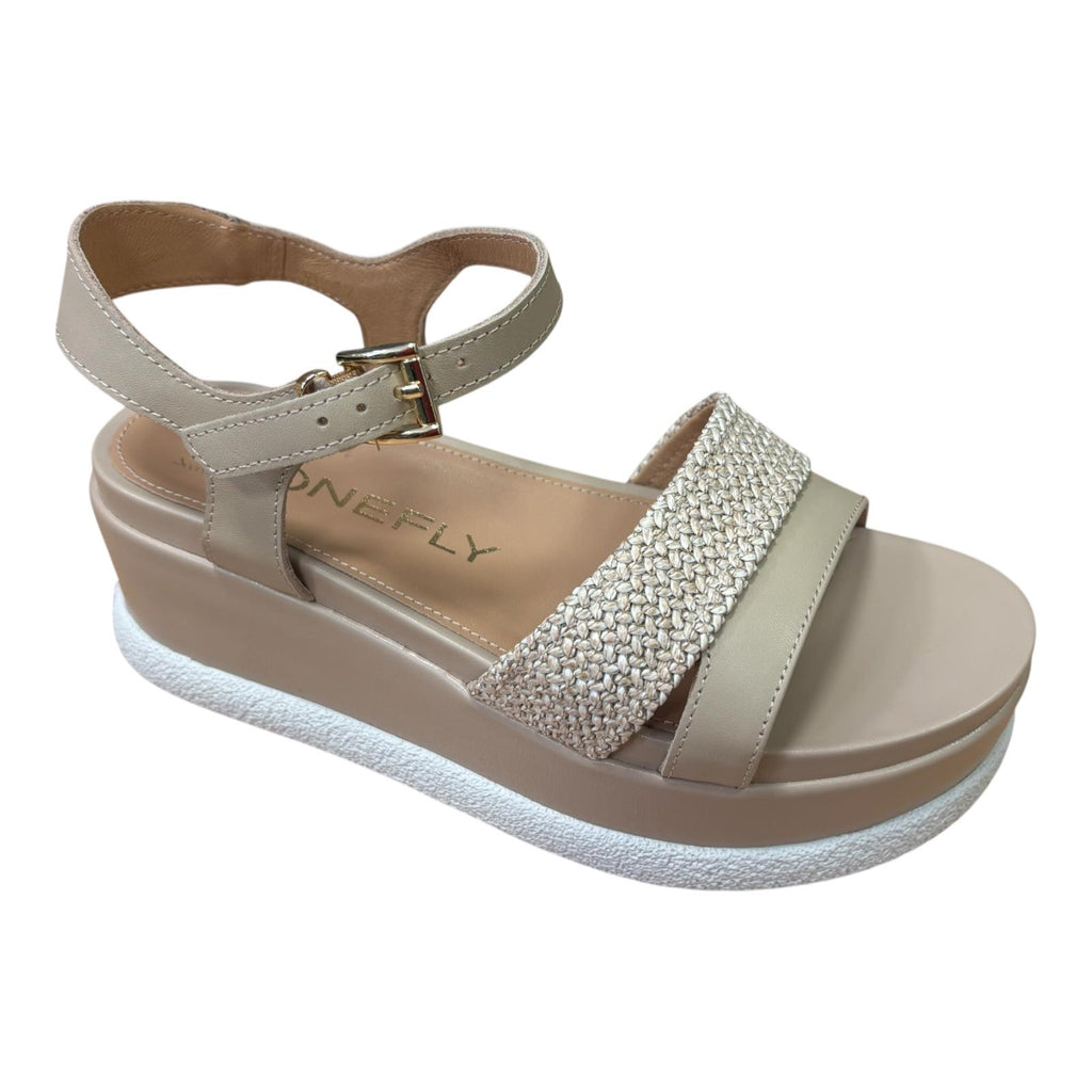 Stonefly sandalo da donna con zeppa Arianna 4 223737 ELN sesame brown