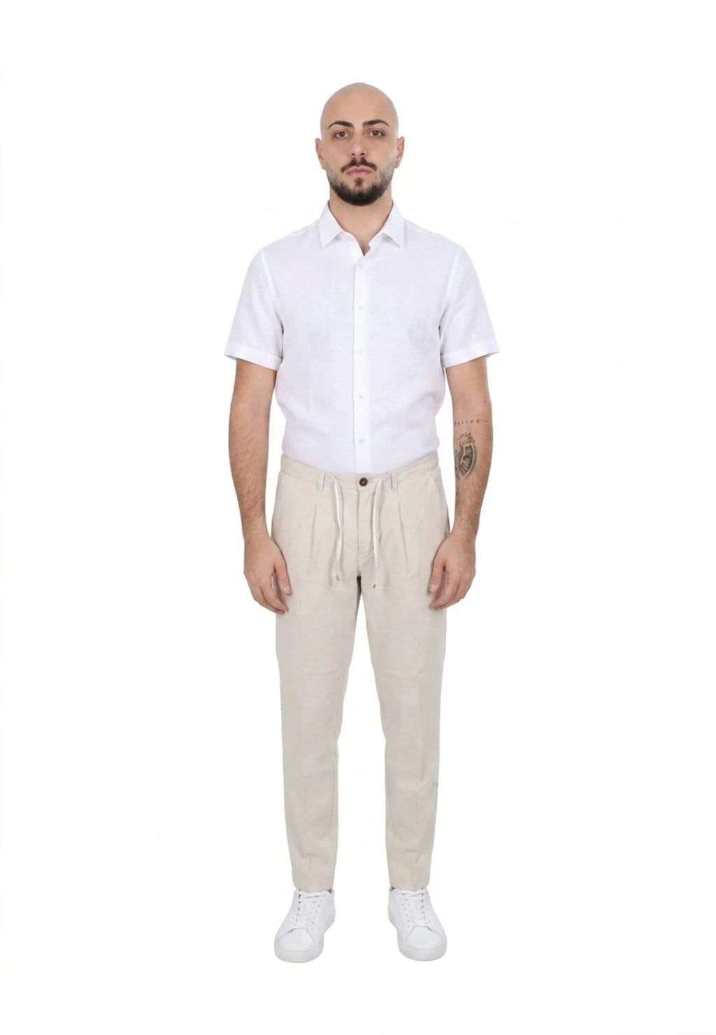 Yes Zee Pantalone Uomo Misto Lino Beige - 0953 P670 PC00 0245