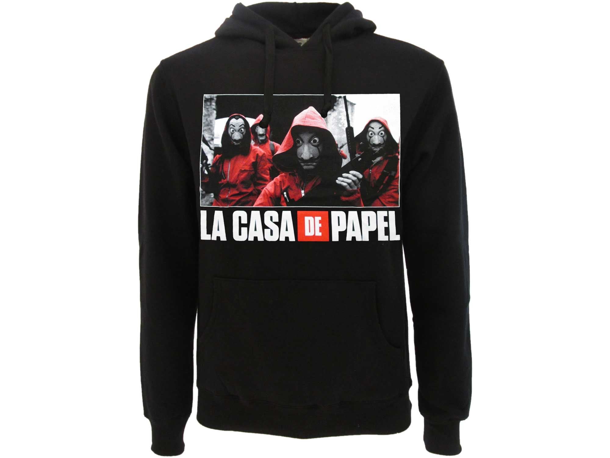 LA CASA DI CARTA - SQUAD FELPA NERA L