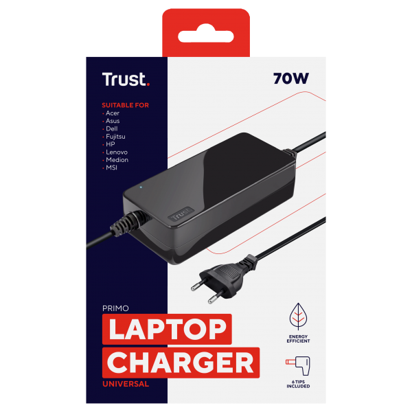 TRUST PRIMO 70W-19V LAPTOP CHARGER [22141]