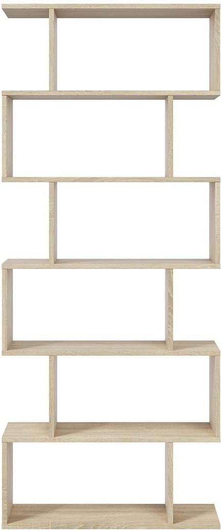 Libreria componibile alta "Athena" 6 vani rovere canadian 192 cm