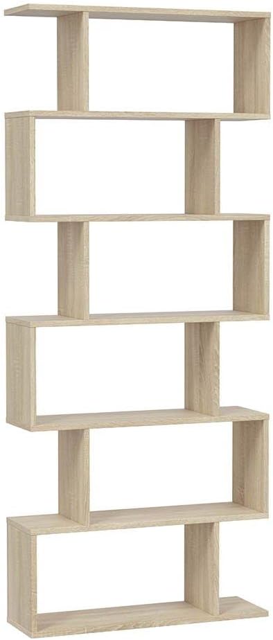 Libreria componibile alta "Athena" 6 vani rovere canadian 192 cm