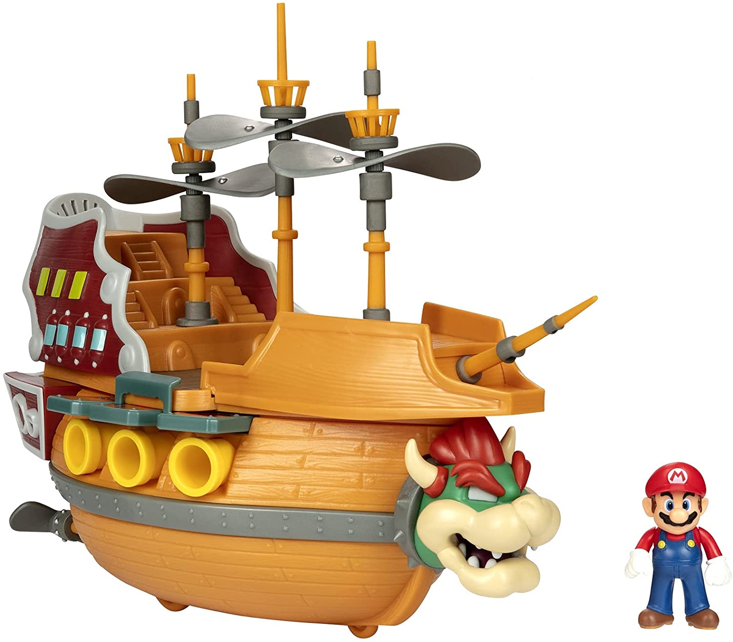 JAKKS PACIFIC NINTENDO SUPER MARIO GALEONE VOLANTE BOWSER PLAYSET