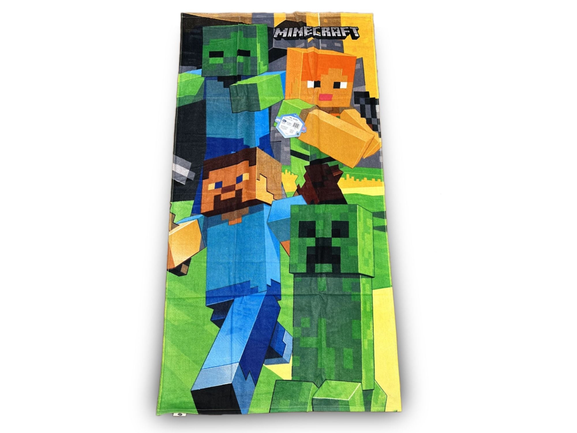 MINECRAFT - Telo mare "Steve ed Alex" (70 x 140cm)