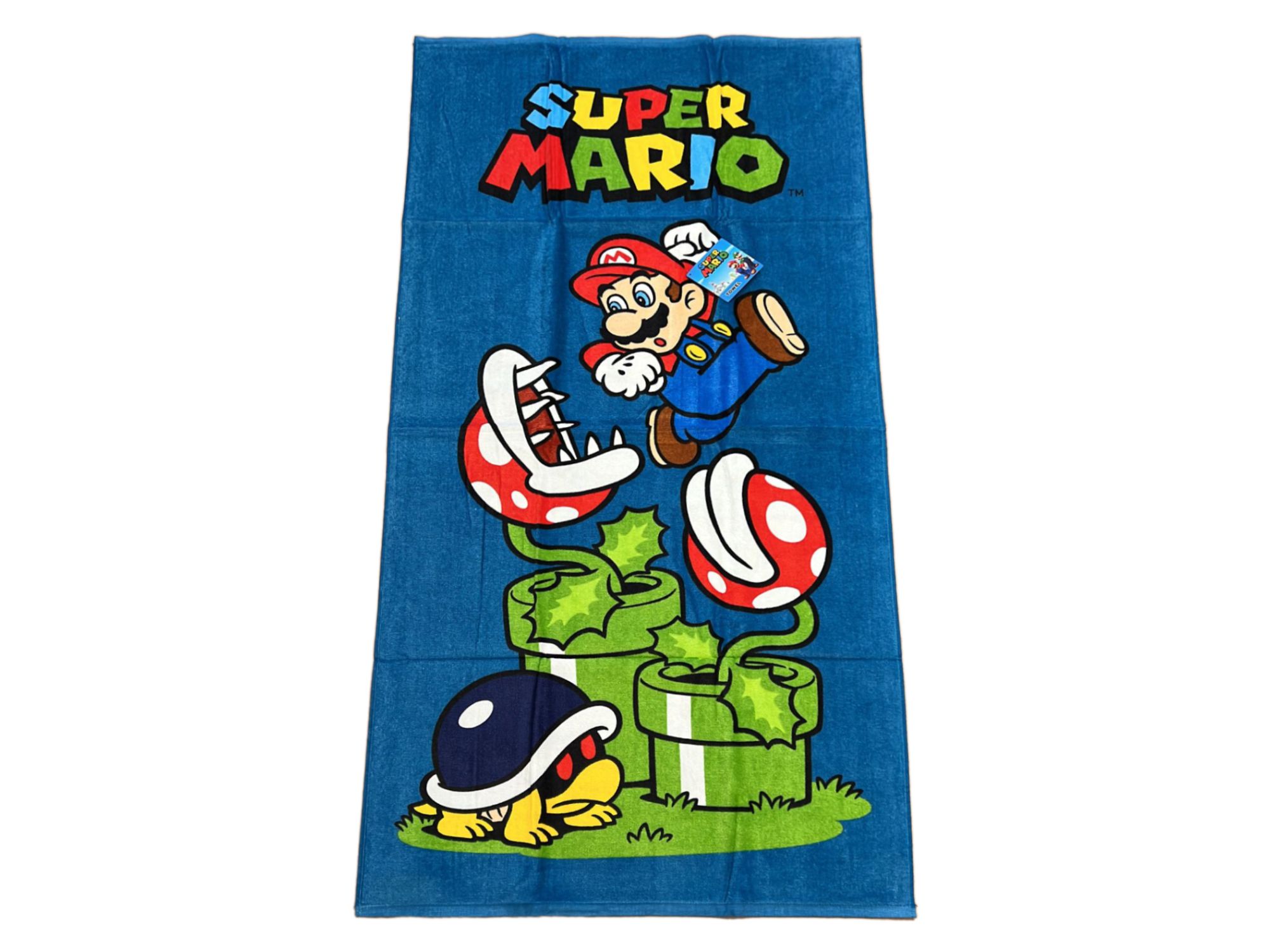 NINTENDO: SUPER MARIO - Telo da mare "Mario vs Piranha Plant" (70 x 140cm)