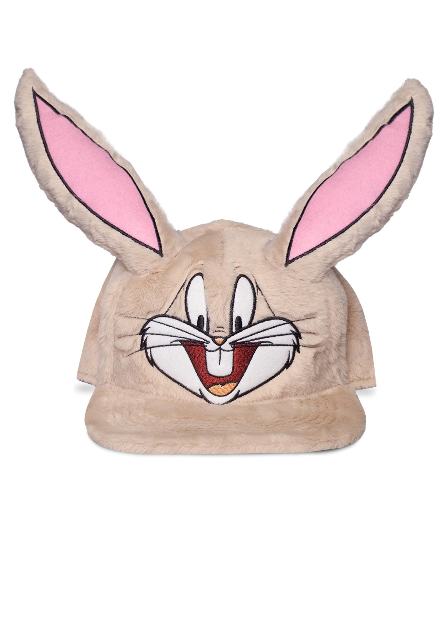 DIFUZED LOONEY TUNES : CAPPELLO BUGS BUNNY IN PELUCHE CON ORECCHIE