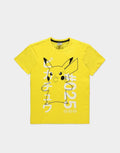 DIFUZED POKEMON : T-SHIRT GIALLO NEON ANGRY PIKACHU S