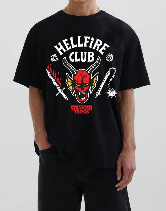 DIFUZED STRANGER THINGS - HELLFIRE CLUB T-SHIRT (XL)