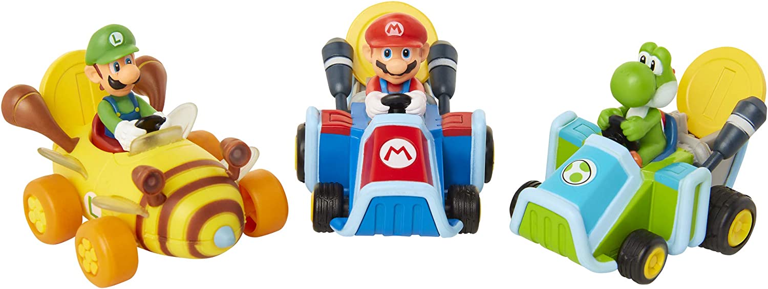 JAKKS PACIFIC NINTENDO SUPER MARIO COIN RACER (display 12pz assortiti)