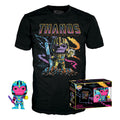 FUNKO POP  Funko  & Tee (Adult): Marvel - Thanos (Blacklight)  Figure & T-Shirt (M)