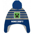 MINECRAFT  BERRETTO  GRIGIO/BLU  6-8 ANNI