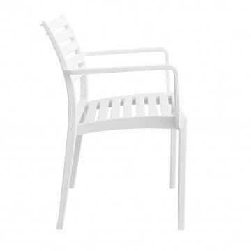 Poltrona in polipropilene impilabile Eveline - Dimensioni: 58.5x55.2x84cm