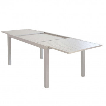 Tavolo Formentera allungabile in alluminio 160/240 X 90