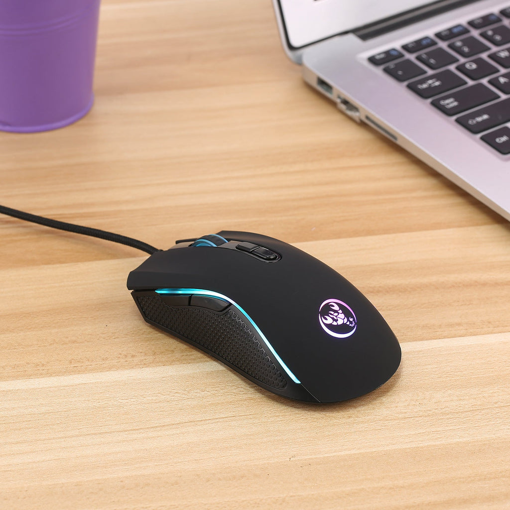 Tastiera USB luminosa da gioco con cavo e manipolatore fluttuante