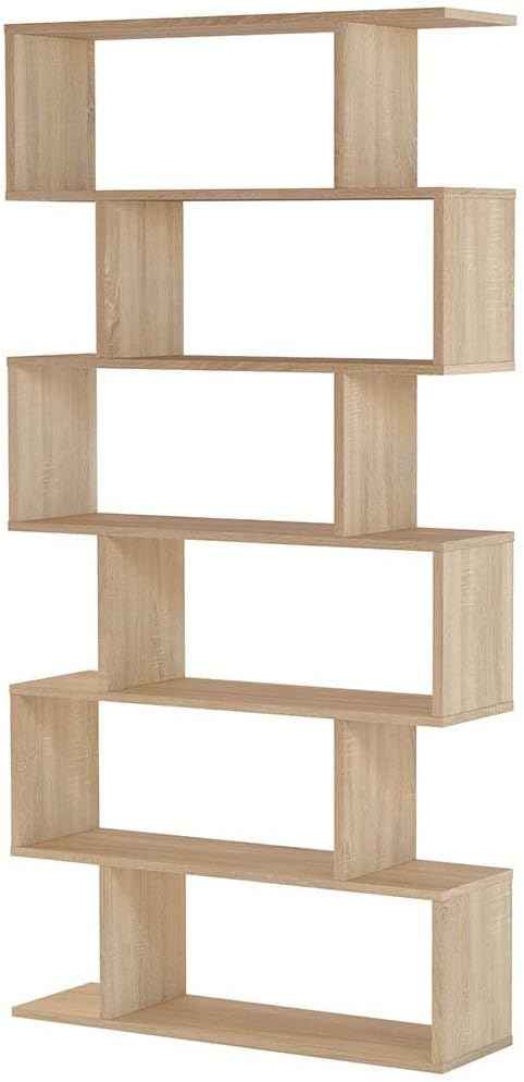 Libreria componibile alta "Athena" 6 vani rovere canadian 192 cm