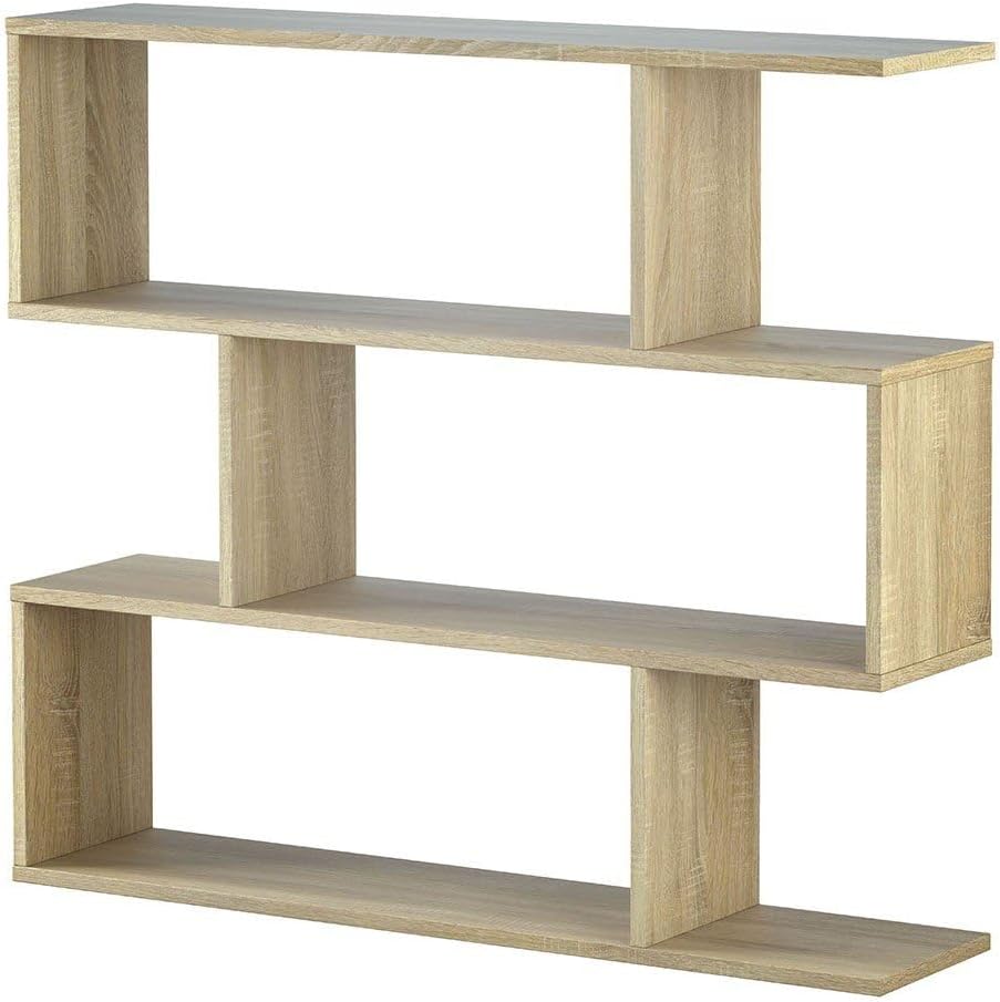 Libreria componibile bassa Athena - 110x97x24 cm, colore canadian