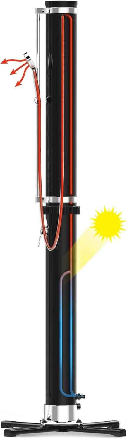 Doccia Solare 35L Bestway SolarFlow - Soffione Regolabile e Portaoggetti