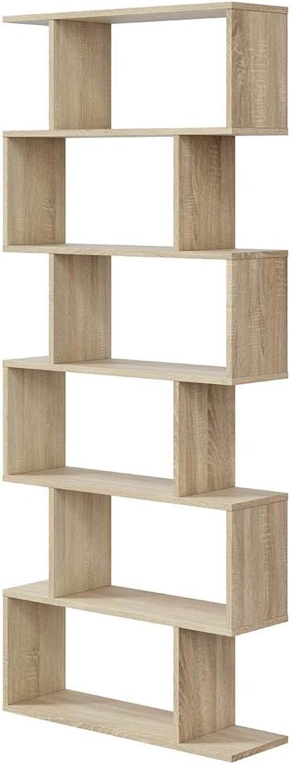 Libreria componibile alta "Athena" 6 vani rovere canadian 192 cm