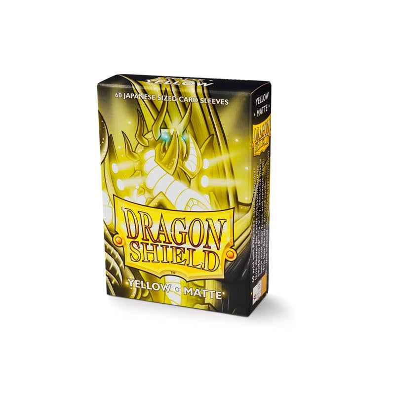 DRAGON SHIELD Small Sleeves - Japanese Matte Yellow (60 Sleeves)