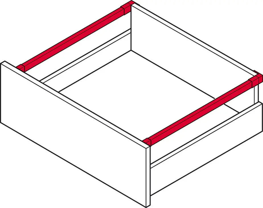 RINGHIERA LONGITUDINALE, RETTANGOLARE, HÄFELE MATRIX BOX SLIM A 300 MM ANTRACITE