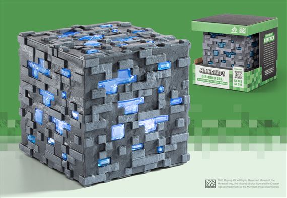 Minecraft - Minerale di diamante luminoso Replica da collezionare