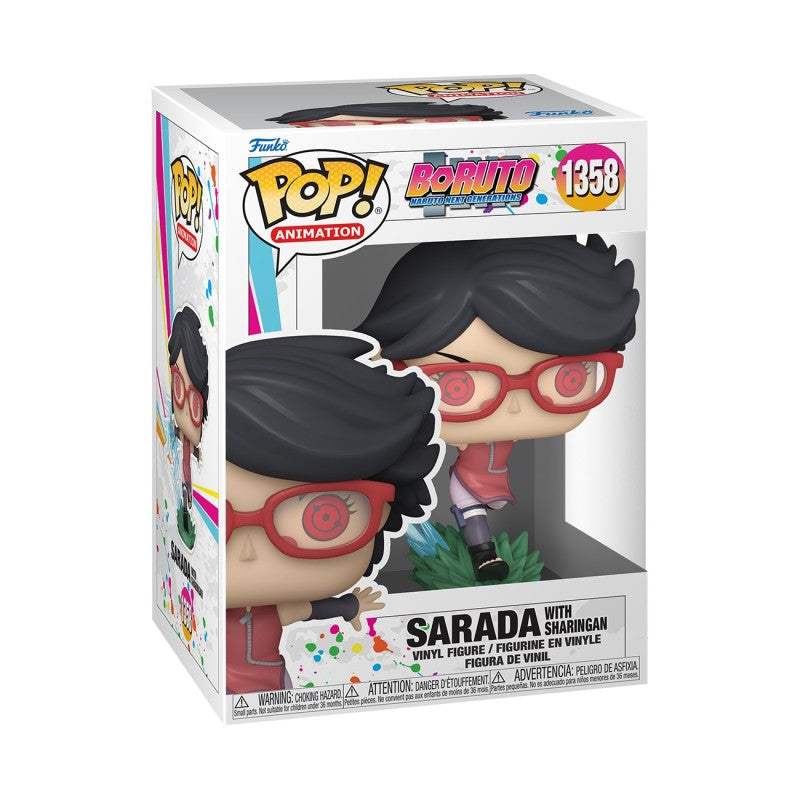 FUNKO POP  Boruto: Naruto Next Generations - 1358 Sarada w/Sharingan 9 cm  (danneggiata)