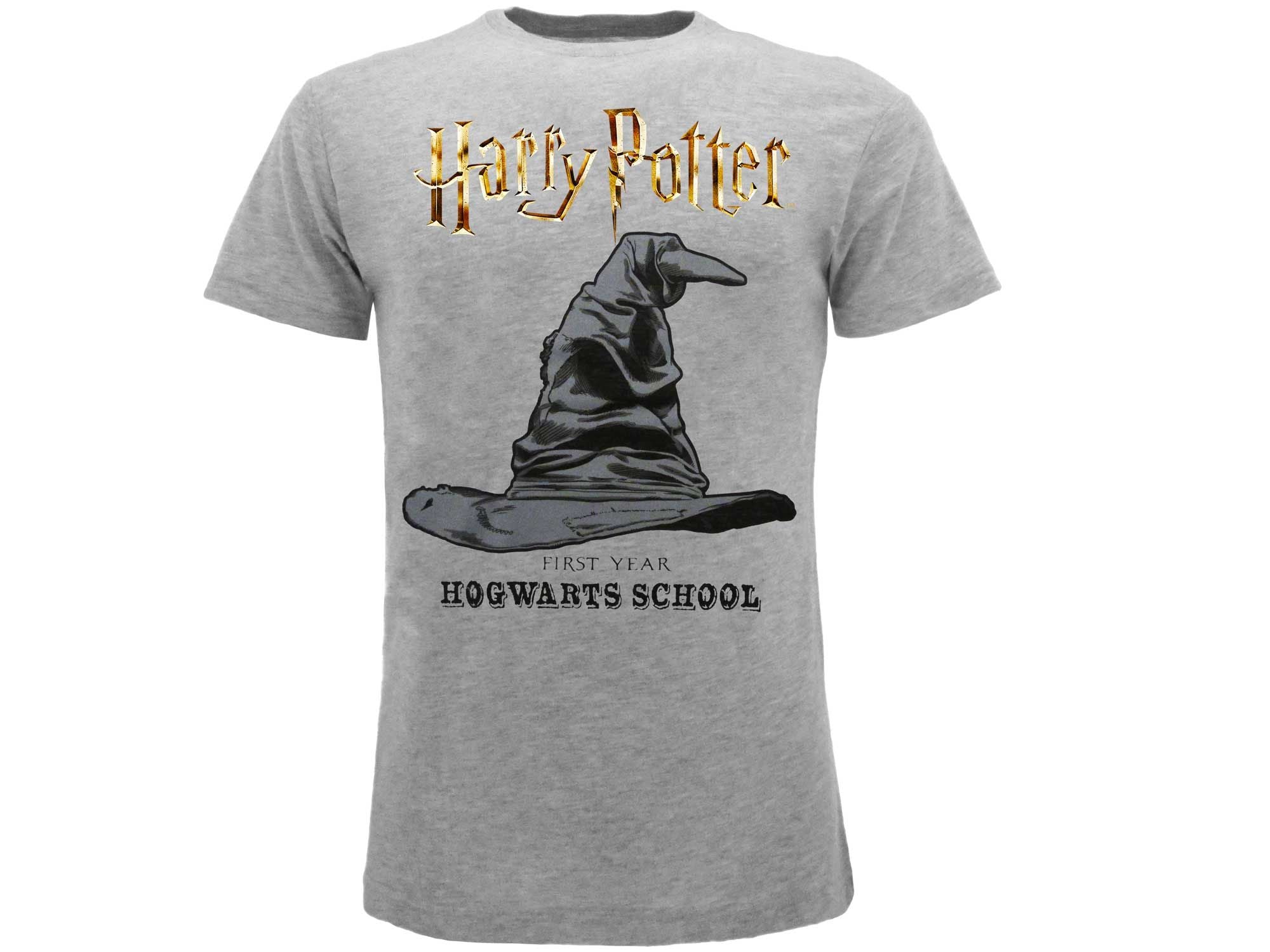 HARRY POTTER - T-shirt "Cappello parlante"  L grigia