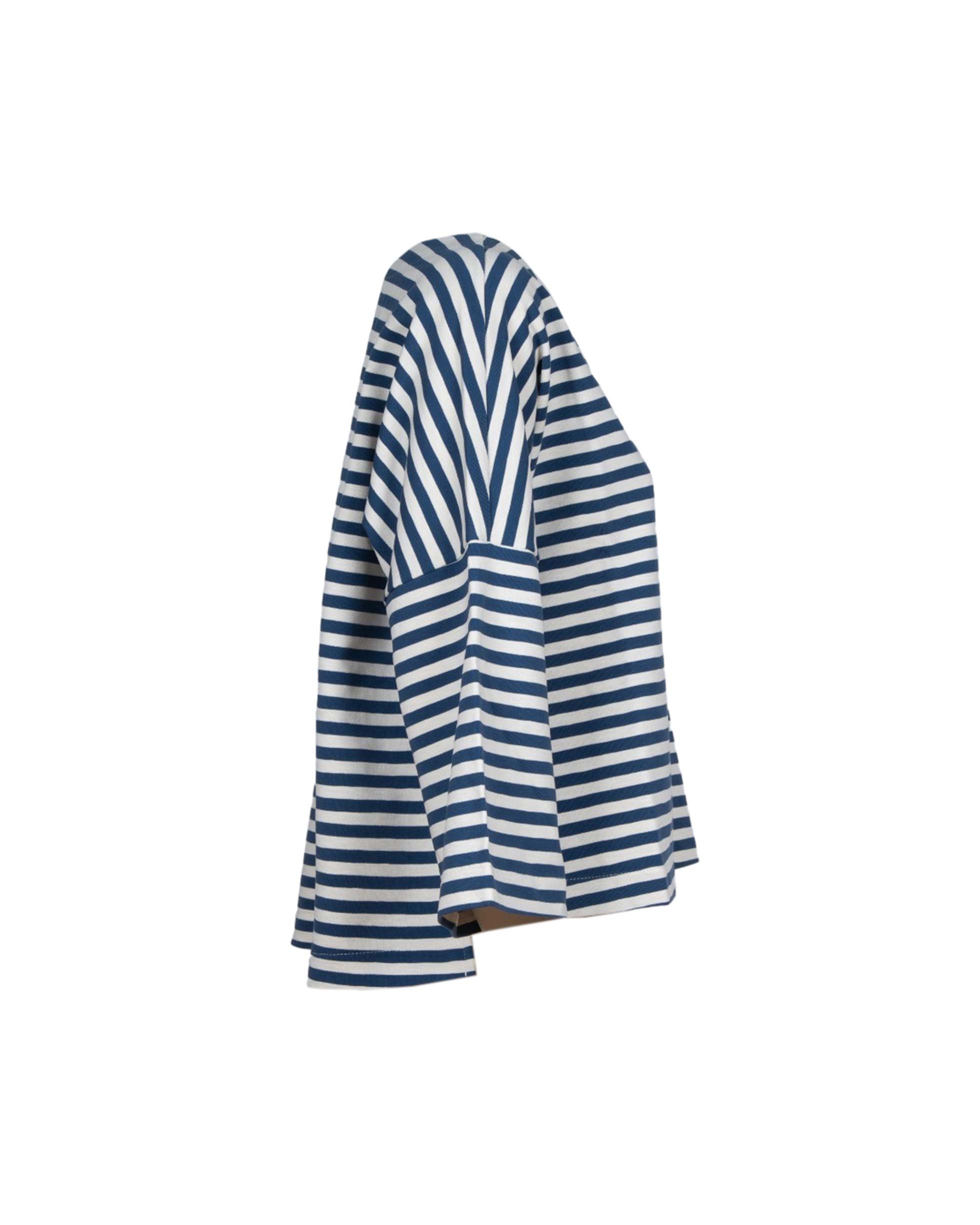 MAGLIA BIANCA E BLU