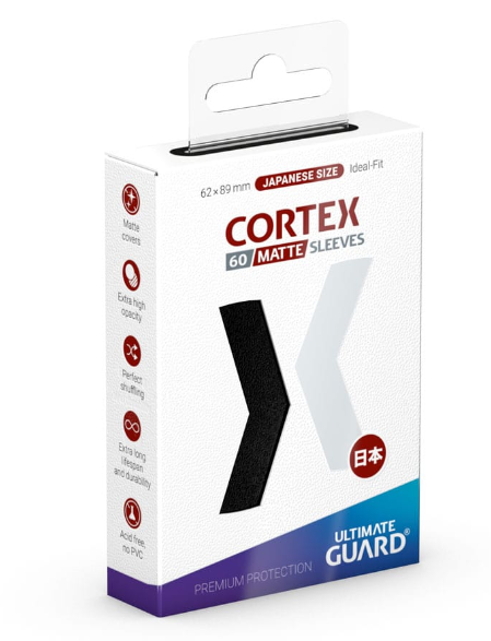 ULTIMATE GUARD Cortex Sleeves Japanese Size Matte Black (60)