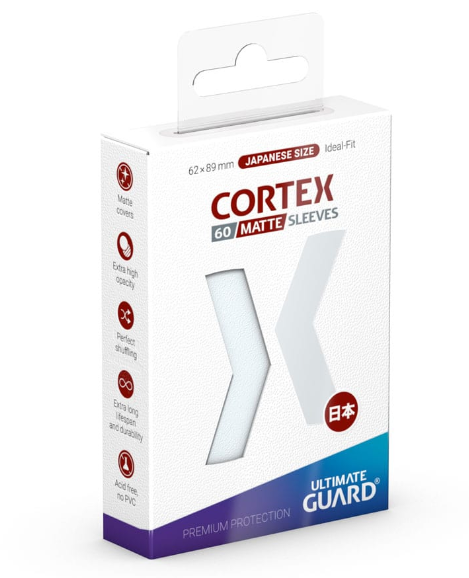 ULTIMATE GUARD Cortex Sleeves Japanese Size Matte Transparent (60)